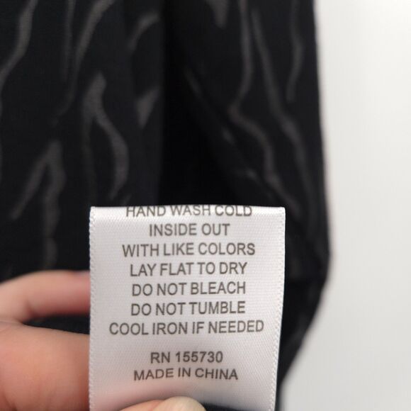 Jane & Delancey NWT stretch soft knit sweatshirt Size 2X black fleece cozy zebra - Picture 6 of 7